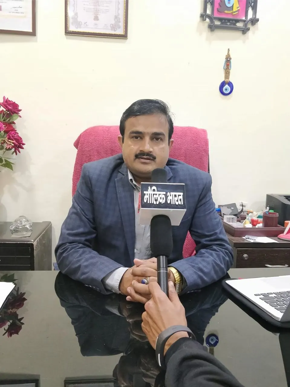 Interview on GST at his chambers